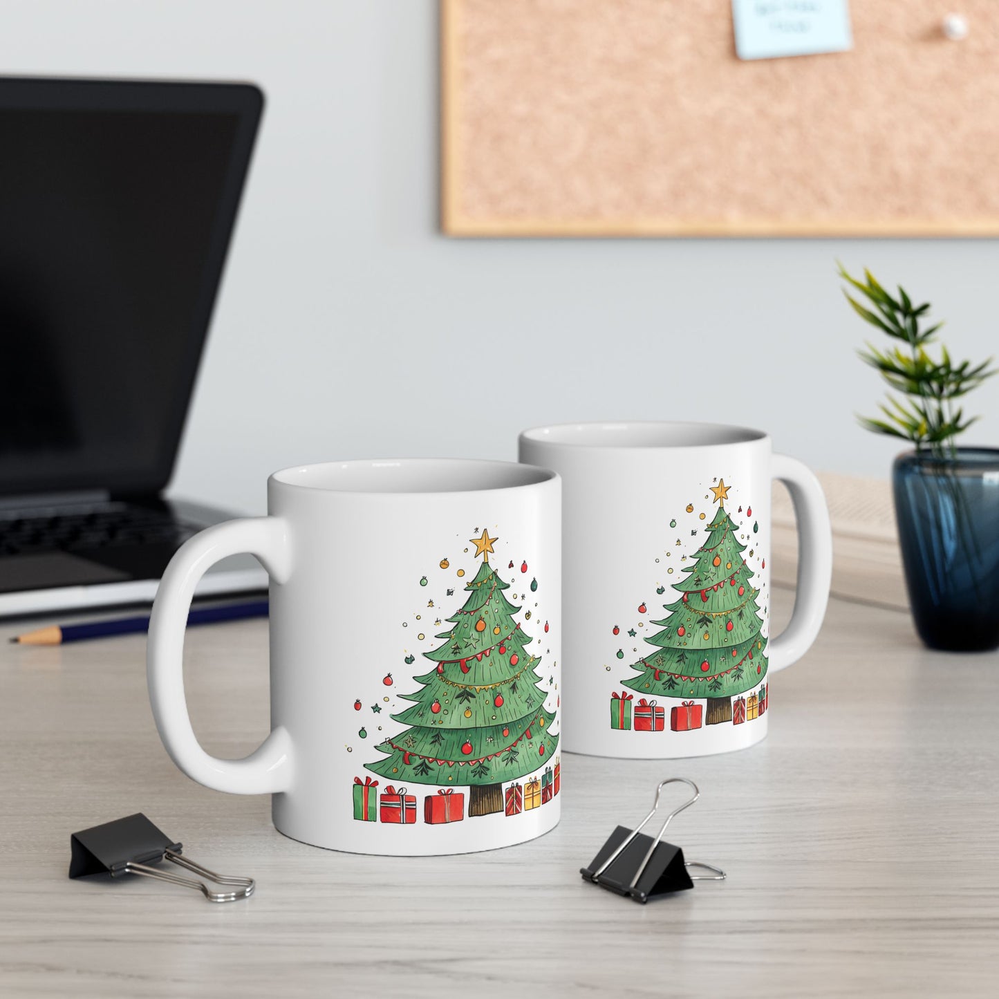 Christmas Mug - Christmas Tree with Presents