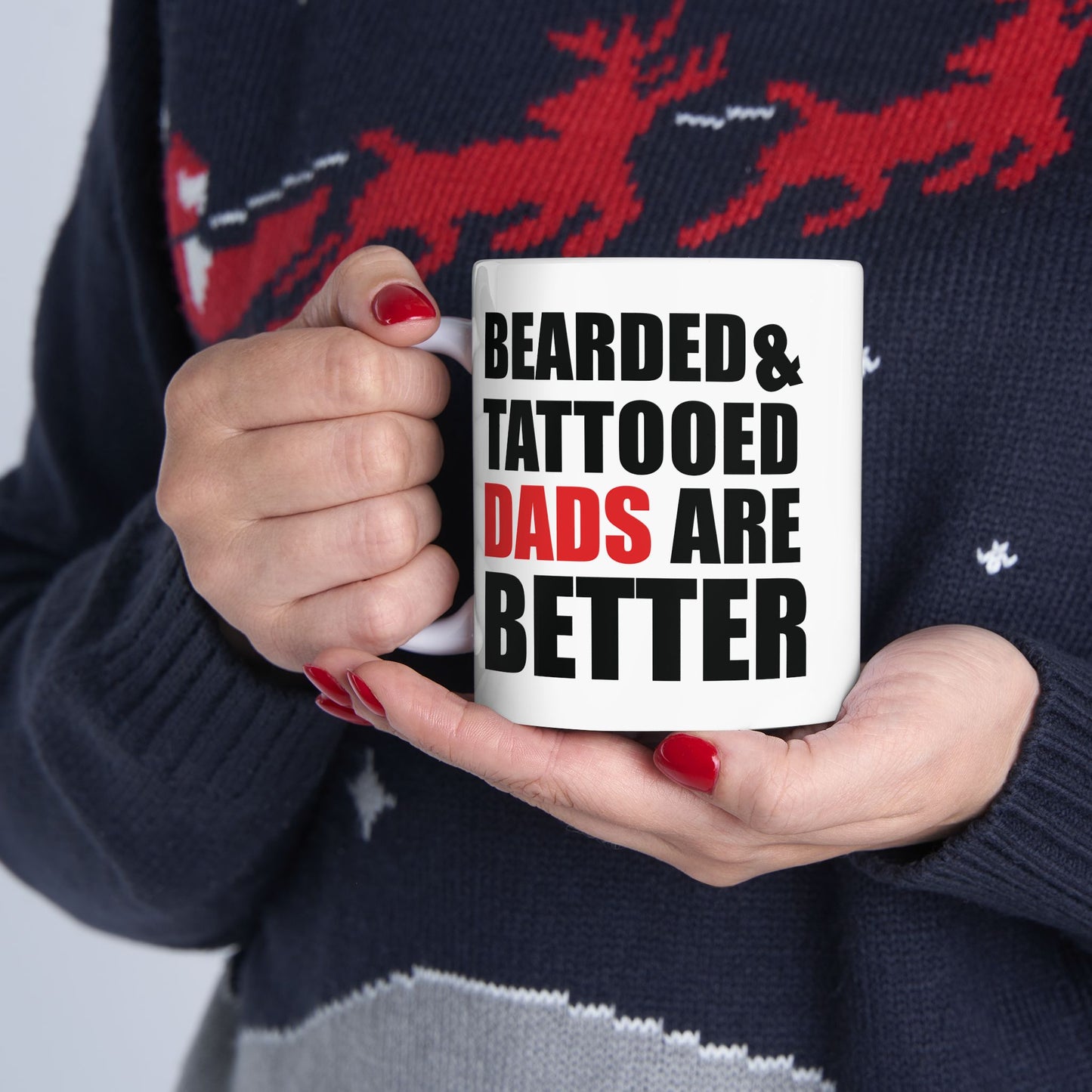 Father's Day Mug - Bearded & Tattooed