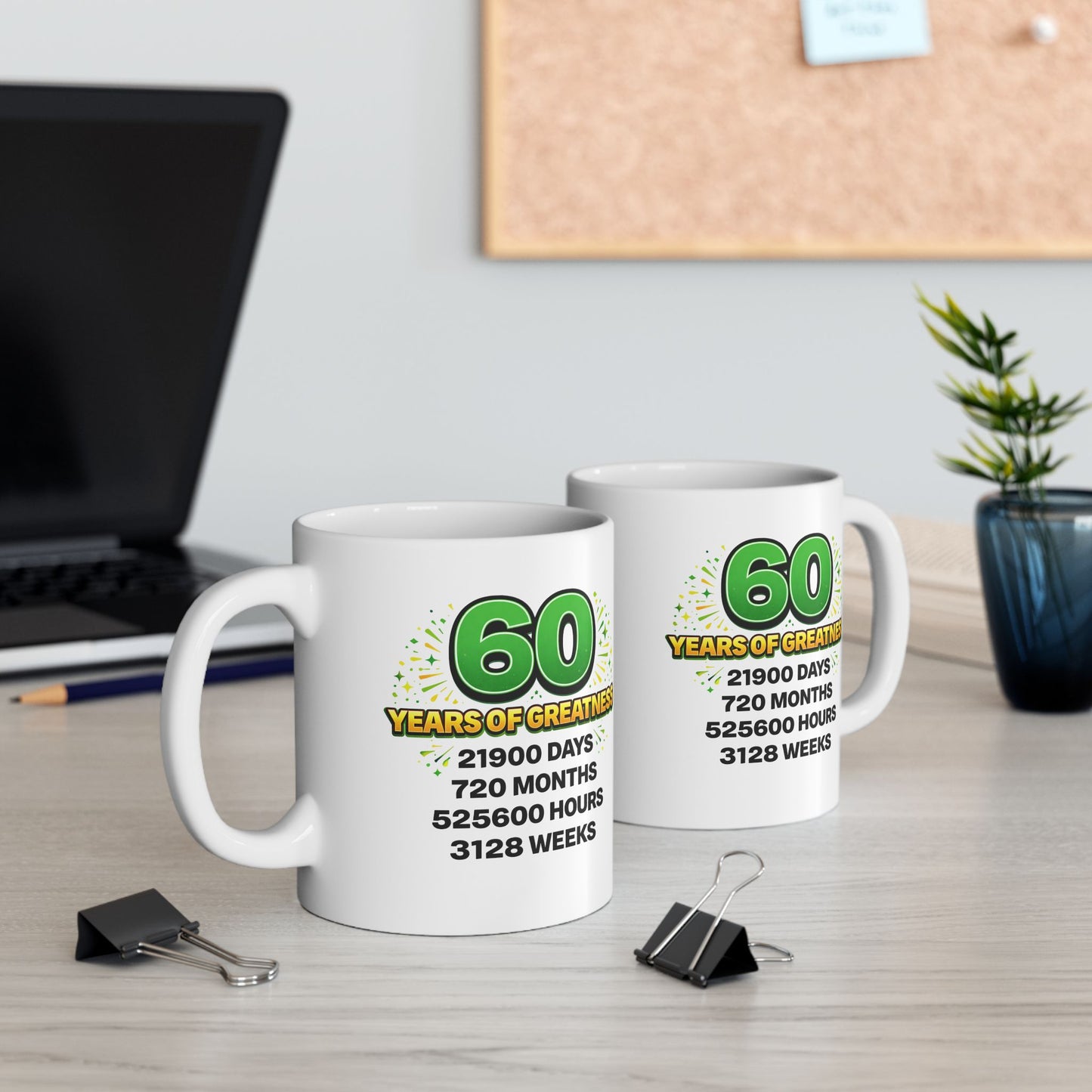Birthday Mug - 60 Years of Greatness