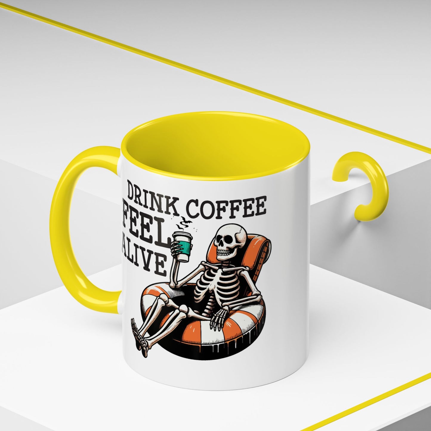 Humor Mug - Drink Coffee Feel Alive