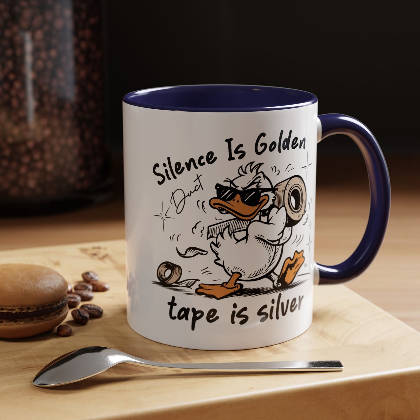 Humor Mug - Silence is Golden Duct Tape is Silver