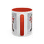 Christmas Mug - Merry Christmas Red Text Puppy Red Top