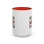 Christmas Mug - Ho Ho Ho Merry Christmas Green & Red Text 2