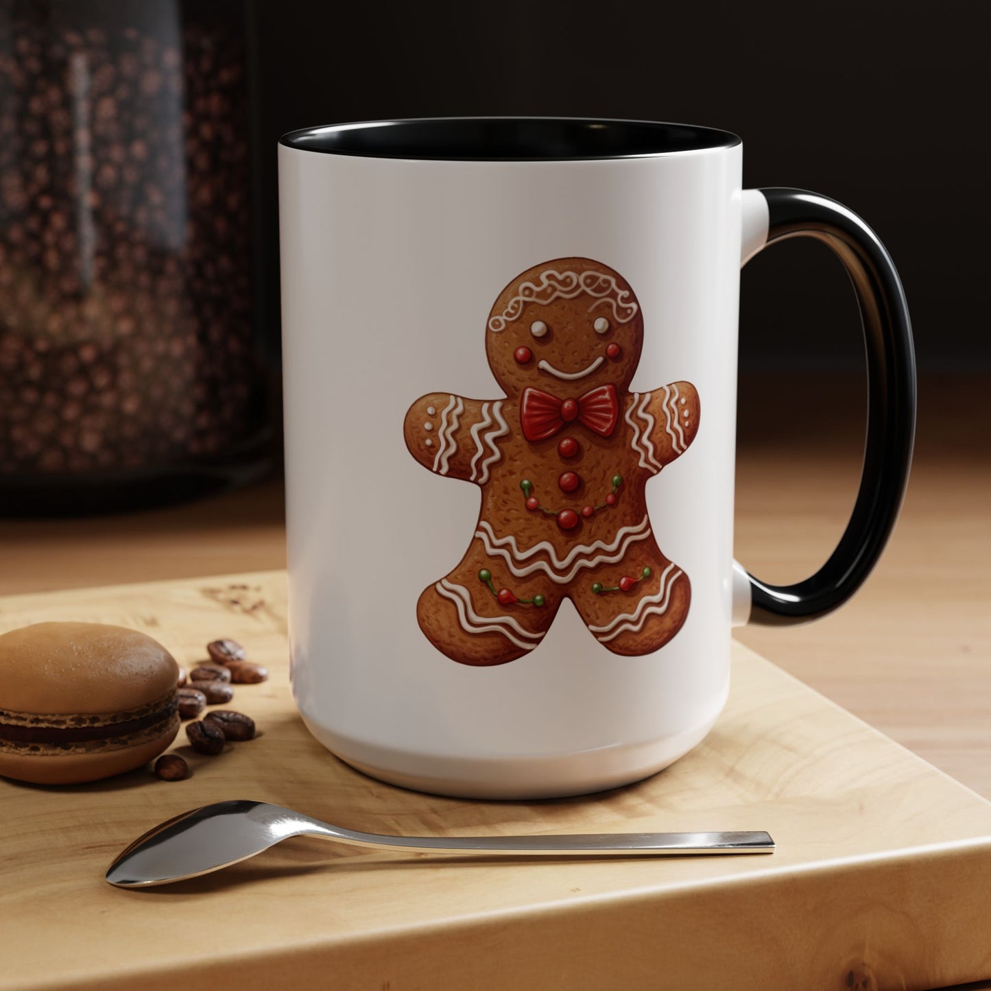 Christmas Mug - Decorative Gingerbread Man