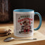 Christmas Mug - Merry Christmas Red Text Puppy Red Top