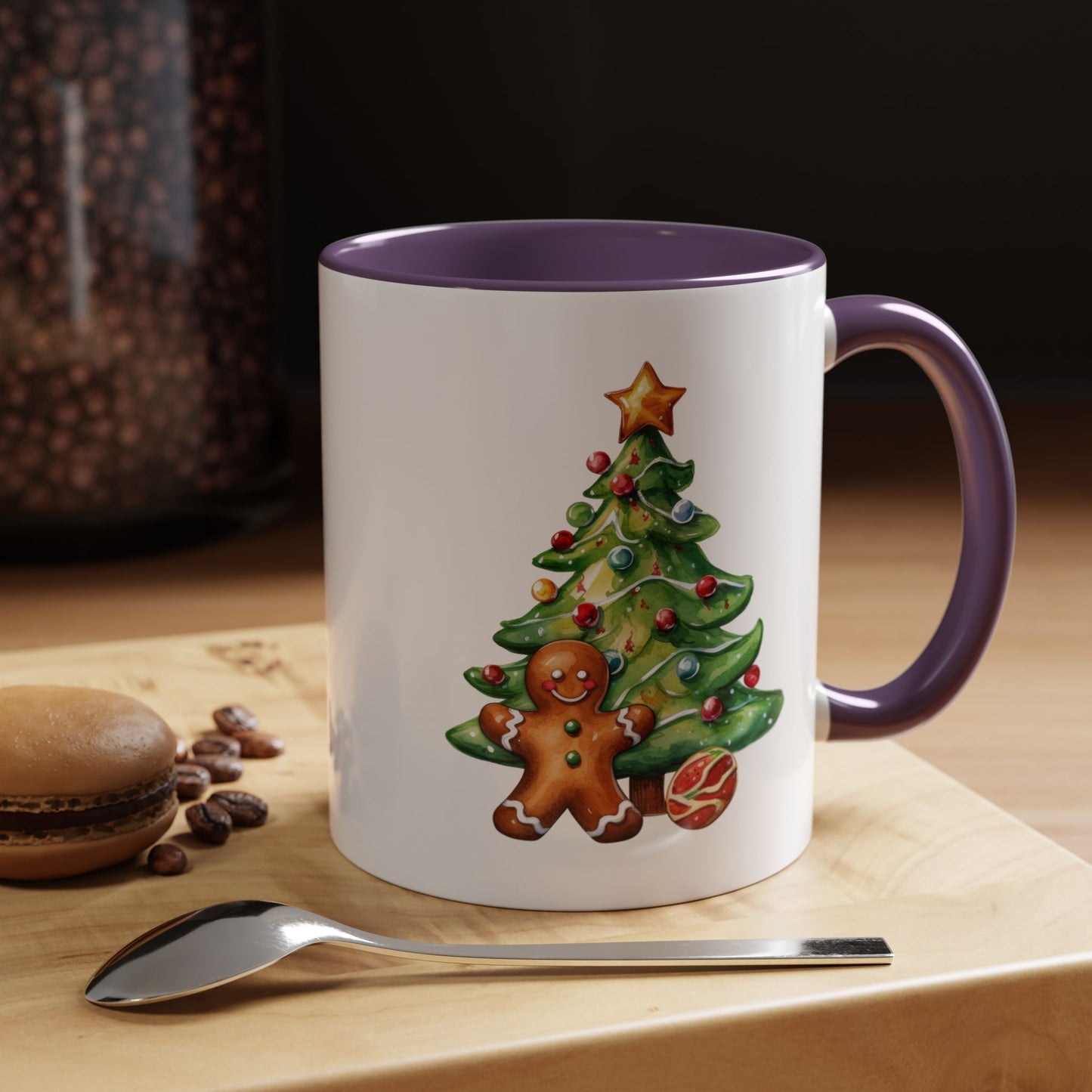 Christmas Mug - Gingerbread Man and Tree