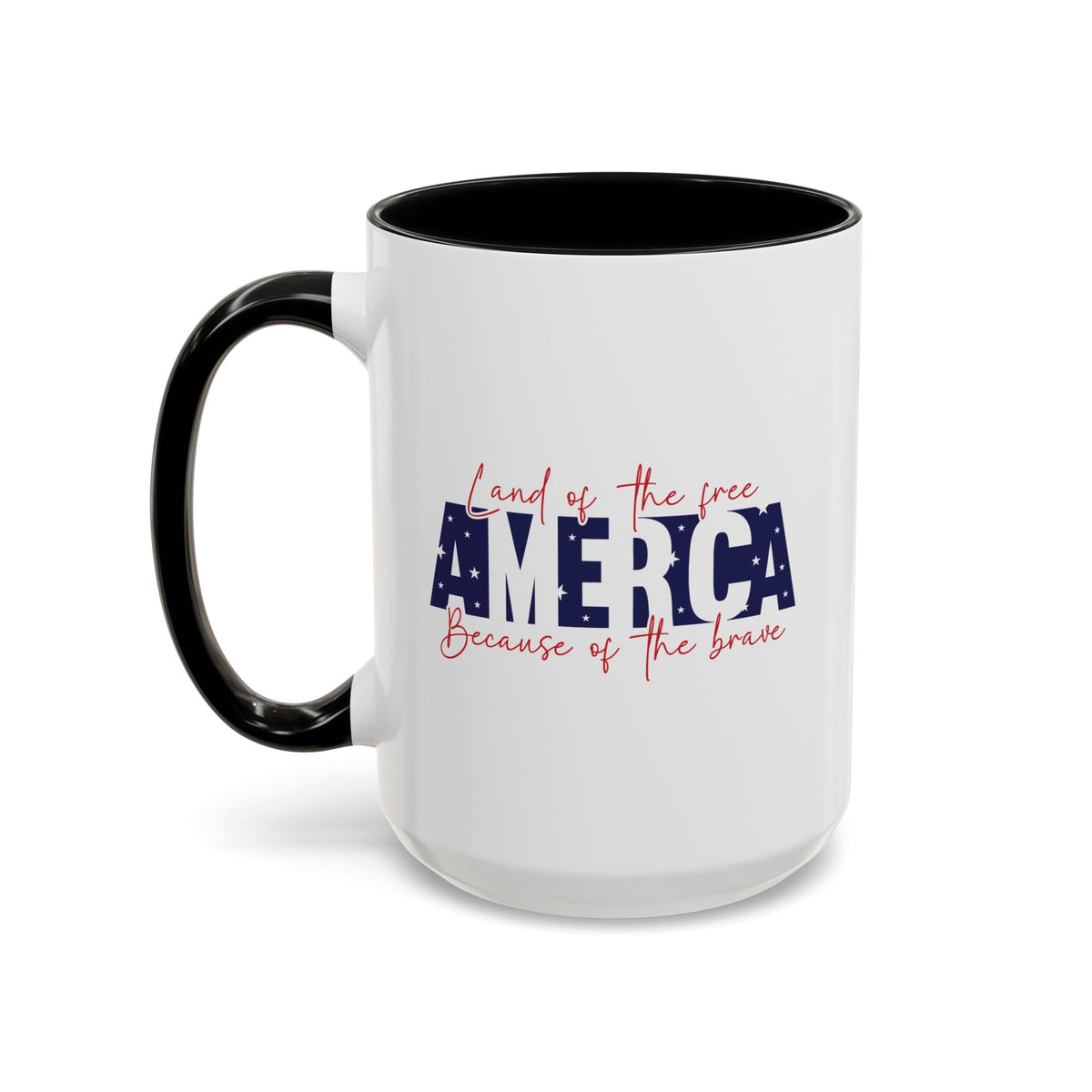 4th of July Mug - American Land of the Free Stars