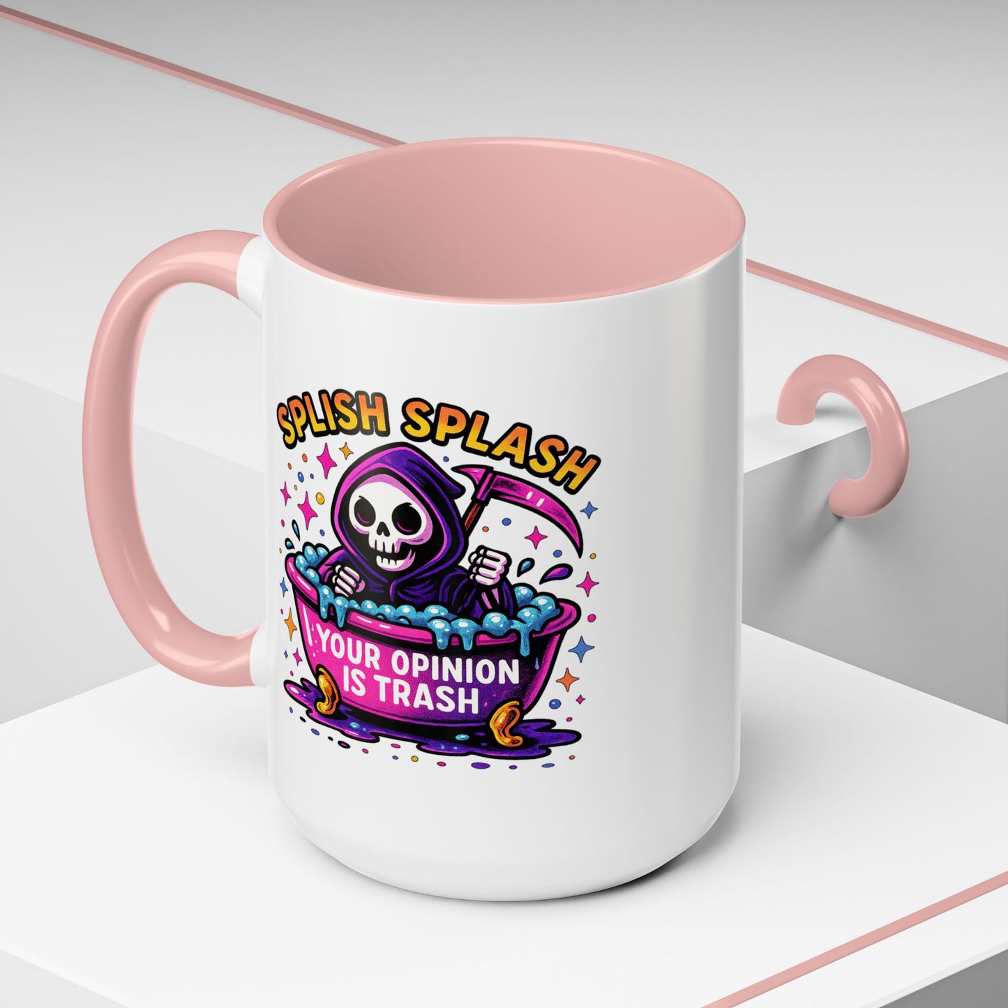 Humor Mug - Splish Splash Your Opinion is Trash