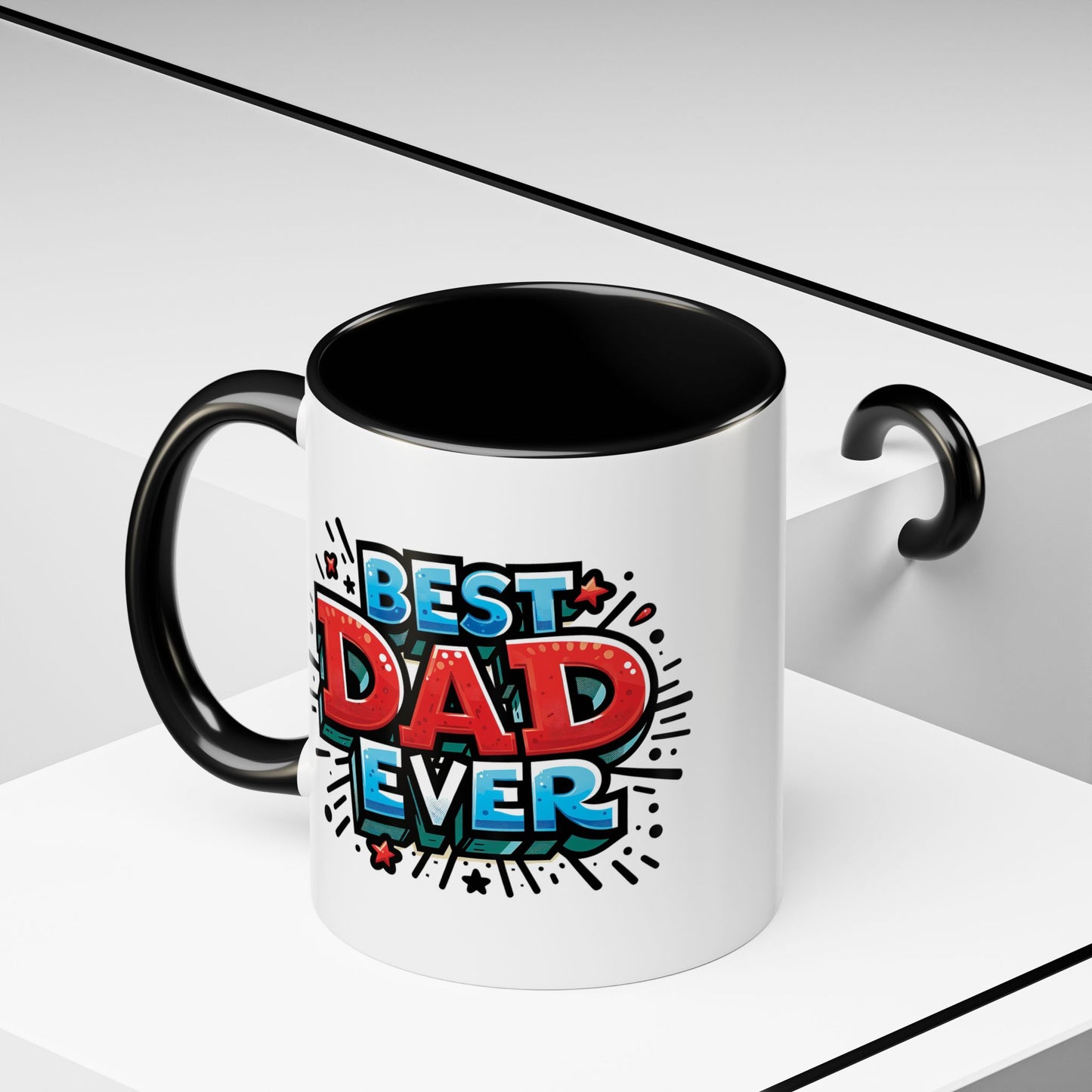 Father's Day Mug - Best Dad Ever Grafitti