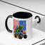 4th of July Mug - T Rex Riding Monster Truck