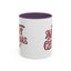 Christmas Mug - Merry Christmas Maroon & Green Text Decorations