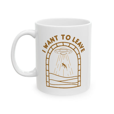 Alien Mug - I Want To Leave