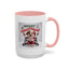 Christmas Mug - Merry Christmas Red Text Puppy Red Top