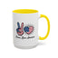 4th of July Mug - Peace Love America