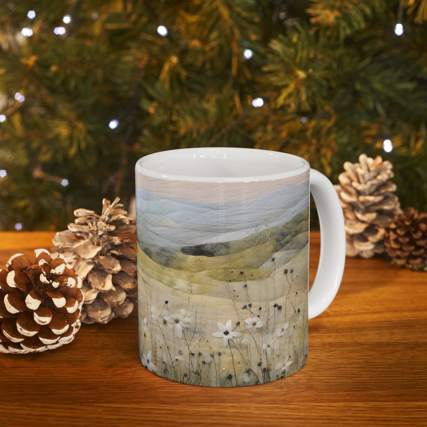 Artistic Mug - Felted Landscape