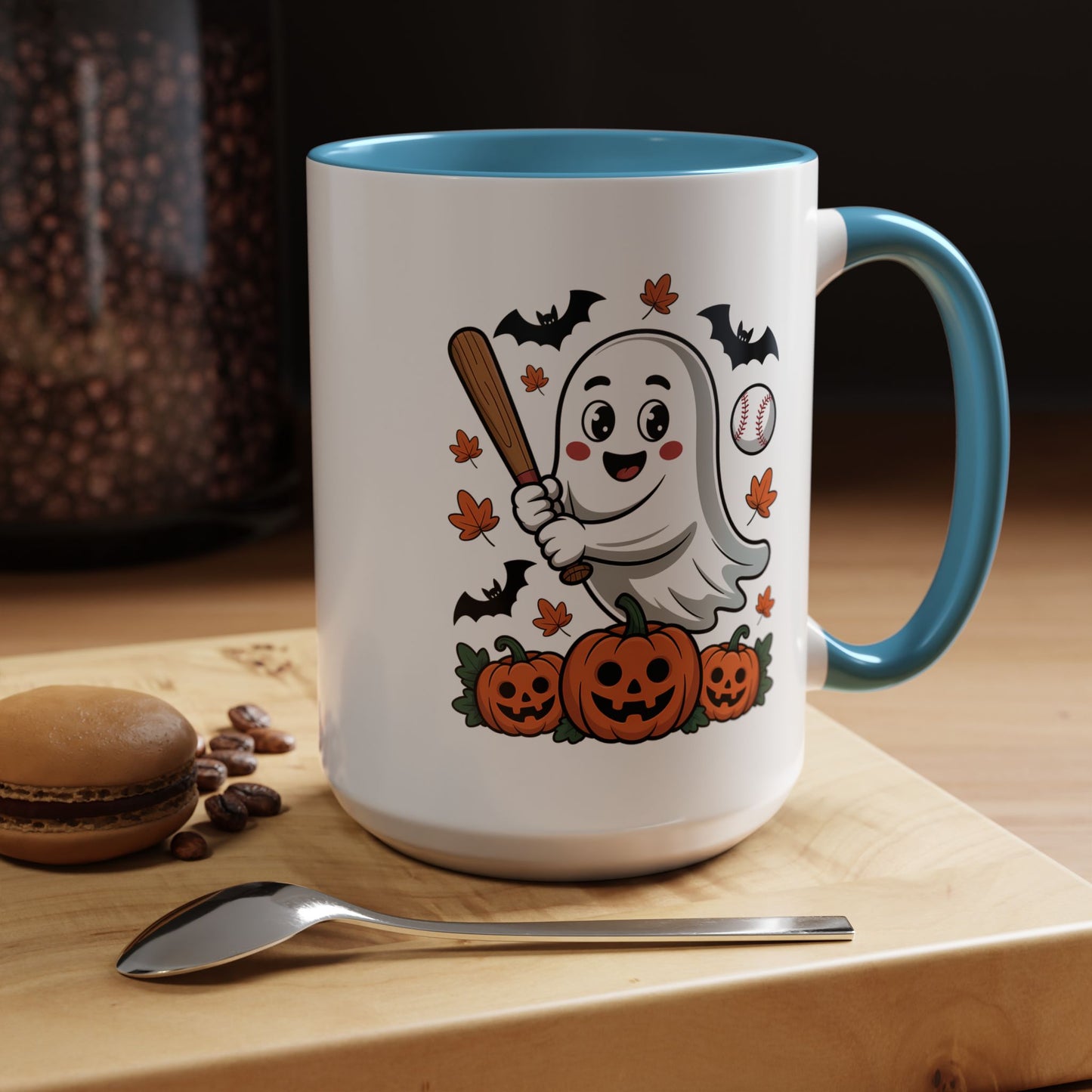 Halloween Mug - Ghost With Baseball Bat