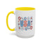 4th of July Mug - USA Preppy Floral