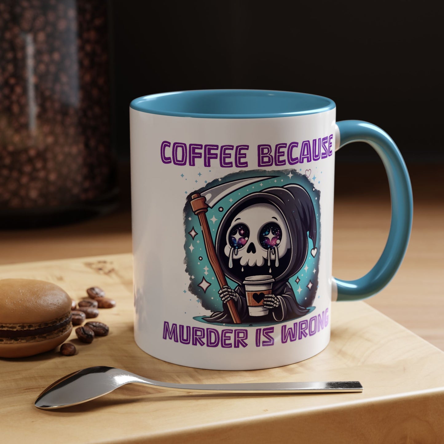 Humor Mug - Coffee Because Murder is Wrong