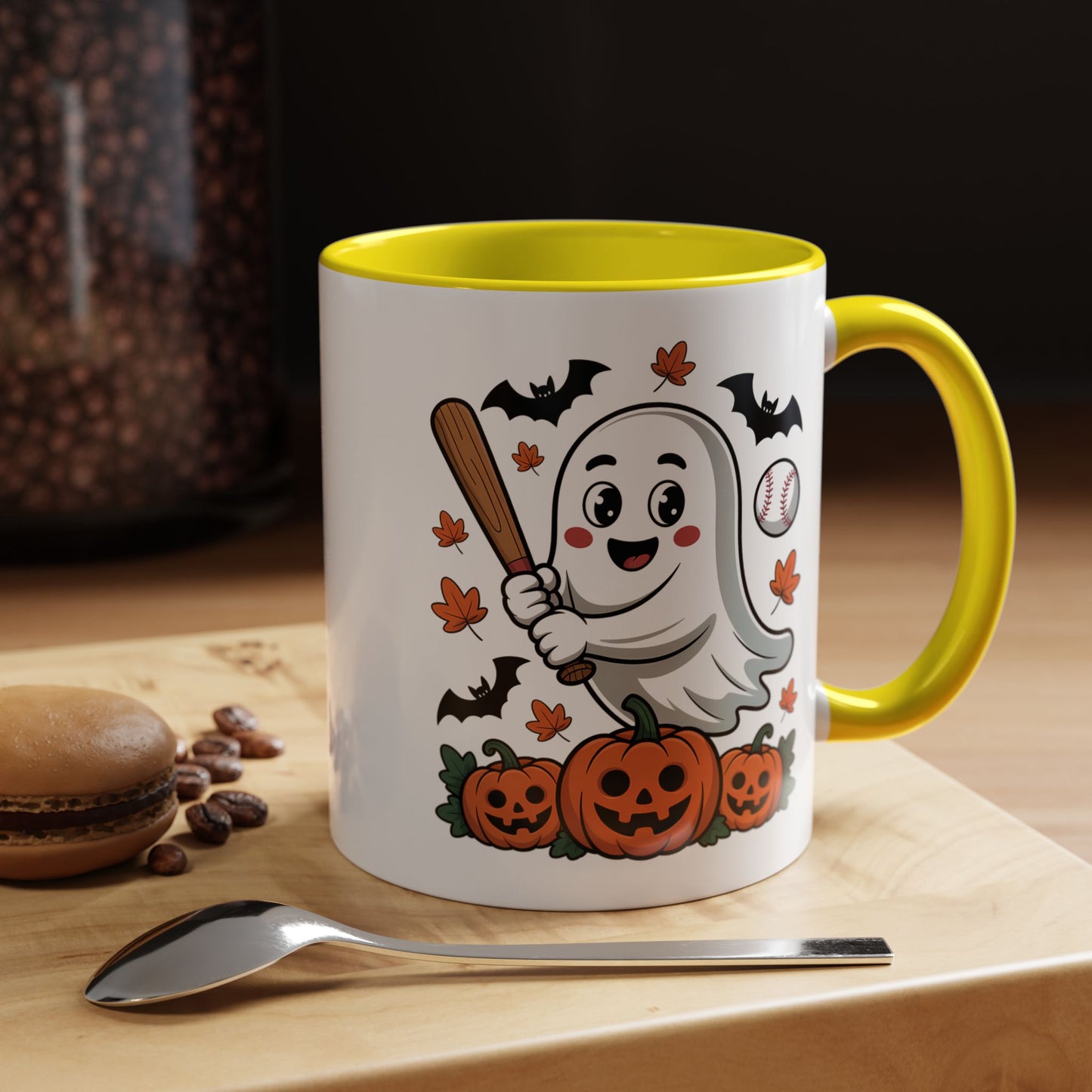 Halloween Mug - Ghost With Baseball Bat