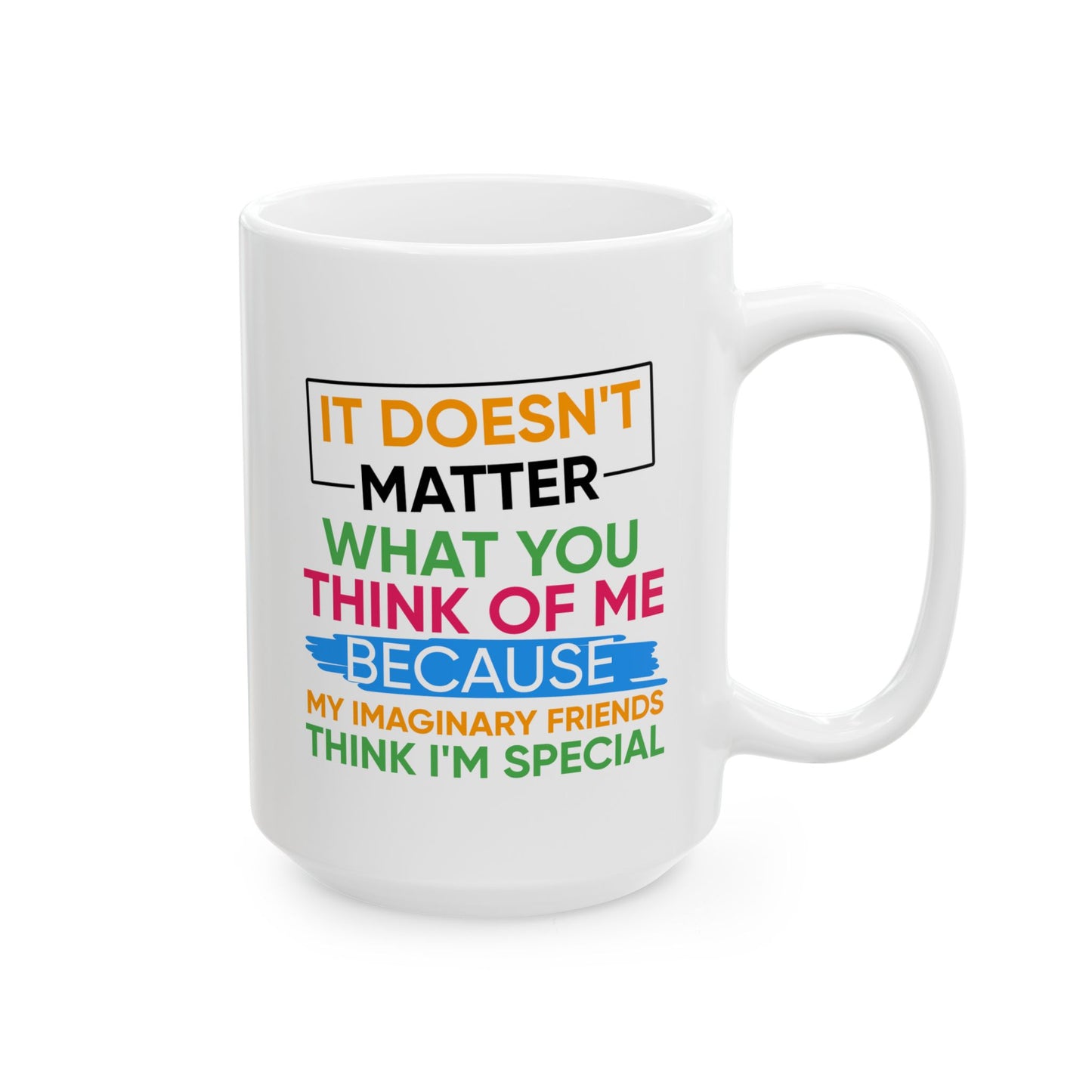 Humor Mug - It Doesn't Matter What You Think of Me