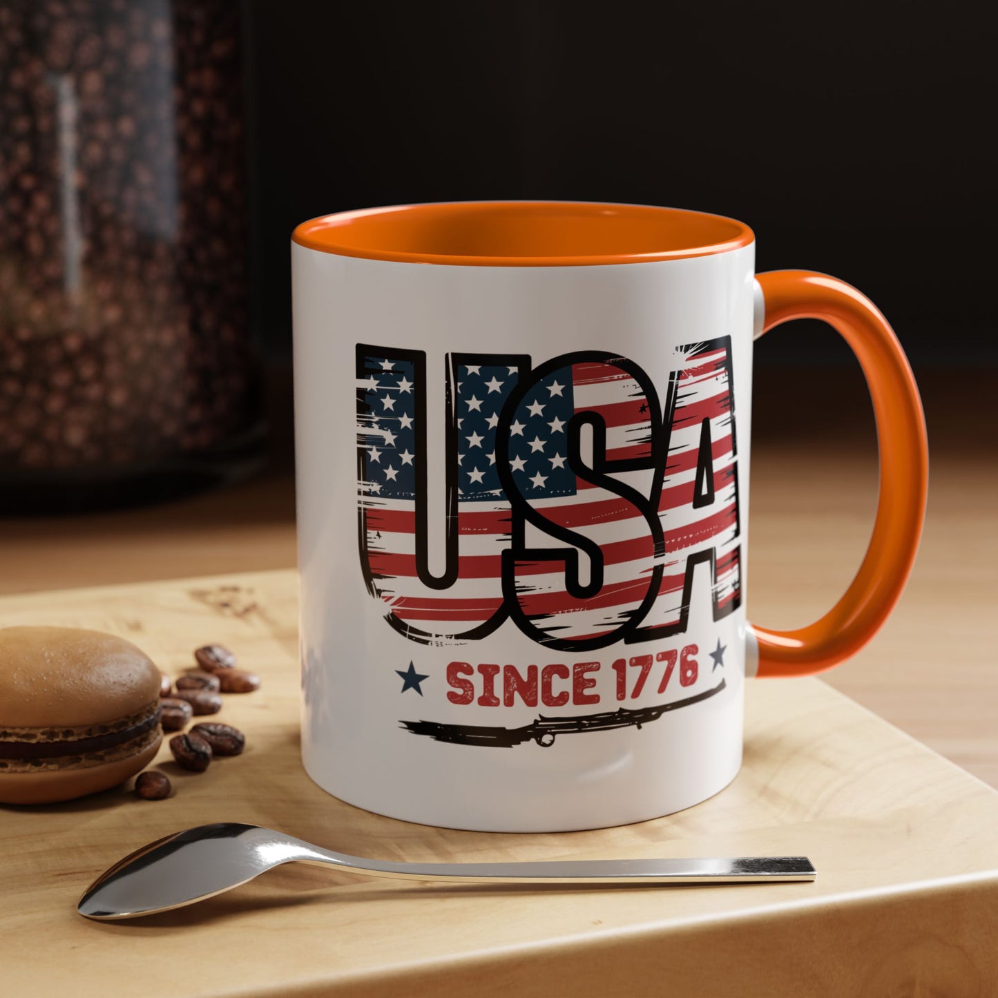 4th of July Mug - USA Since 1776 Gun