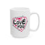 Anniversary Mug - Love You Heart & Arrows