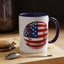 4th of July Mug - Baseball American Flag