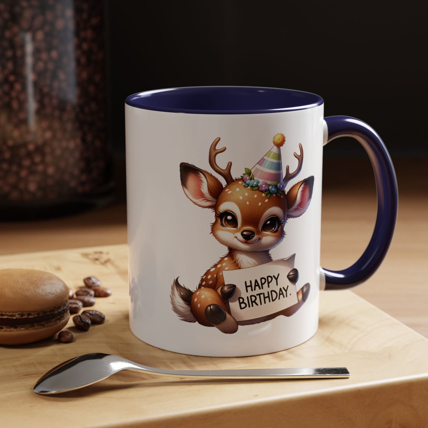 Birthday Mug - Happy Birthday Deer Clipart