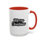 Christmas Mug - Merry Christmas White Black & Grey Text