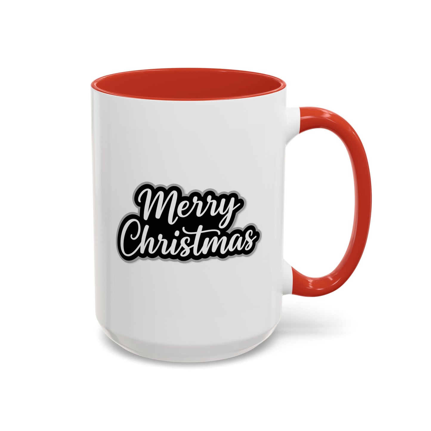 Christmas Mug - Merry Christmas White Black & Grey Text