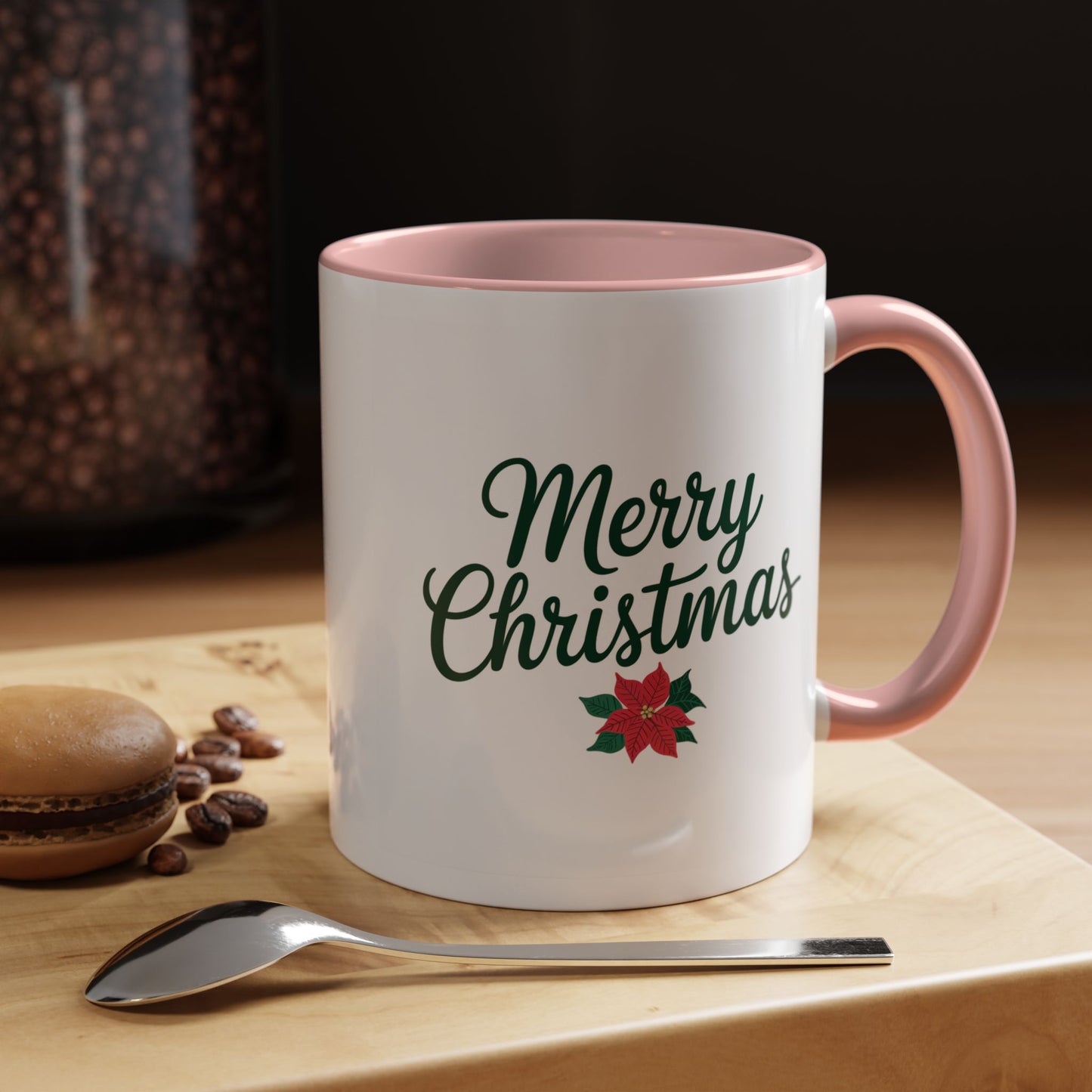 Christmas Mug - Merry Christmas Green Text