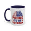 4th of July Mug - Proud to Be a Veteran Sunflower