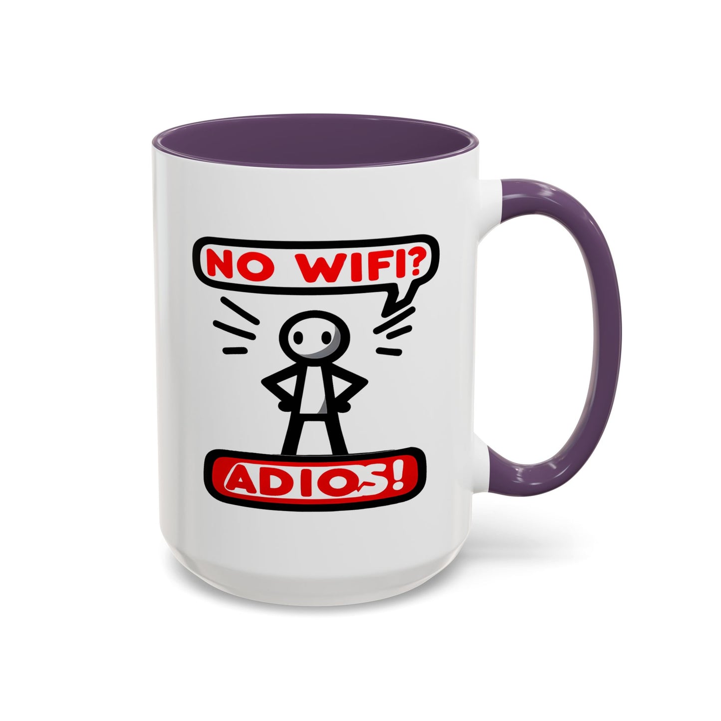 Humor Mug - No Wifi? Adios!