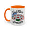 4th of July Mug - God Bless America Daisies