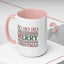 Christmas Mug - Ho Ho Ho Merry Christmas Red & Green Text 3
