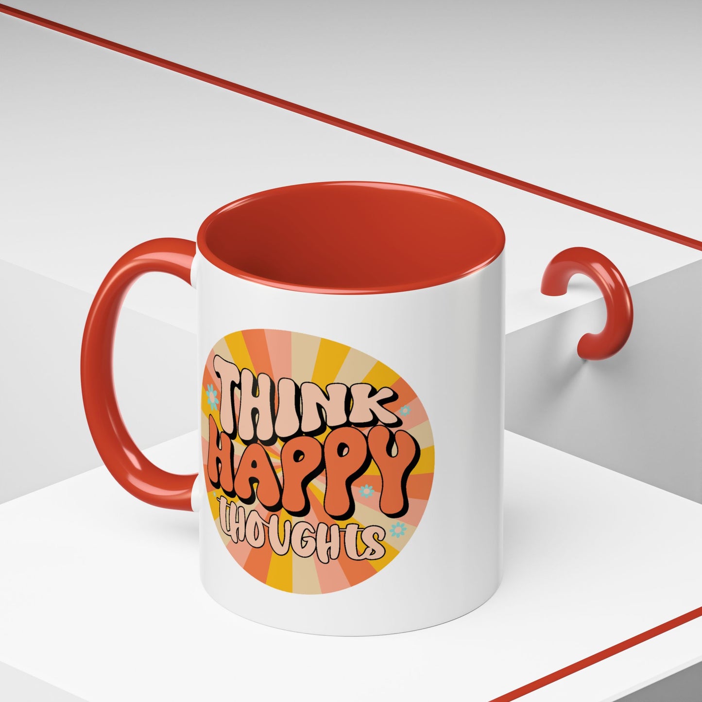 Wellness Mug - Think Happy Thoughts Hippie