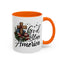 4th of July Mug - God Bless America Cross Flag