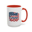 Religious Mug - One Nation Flag Cross