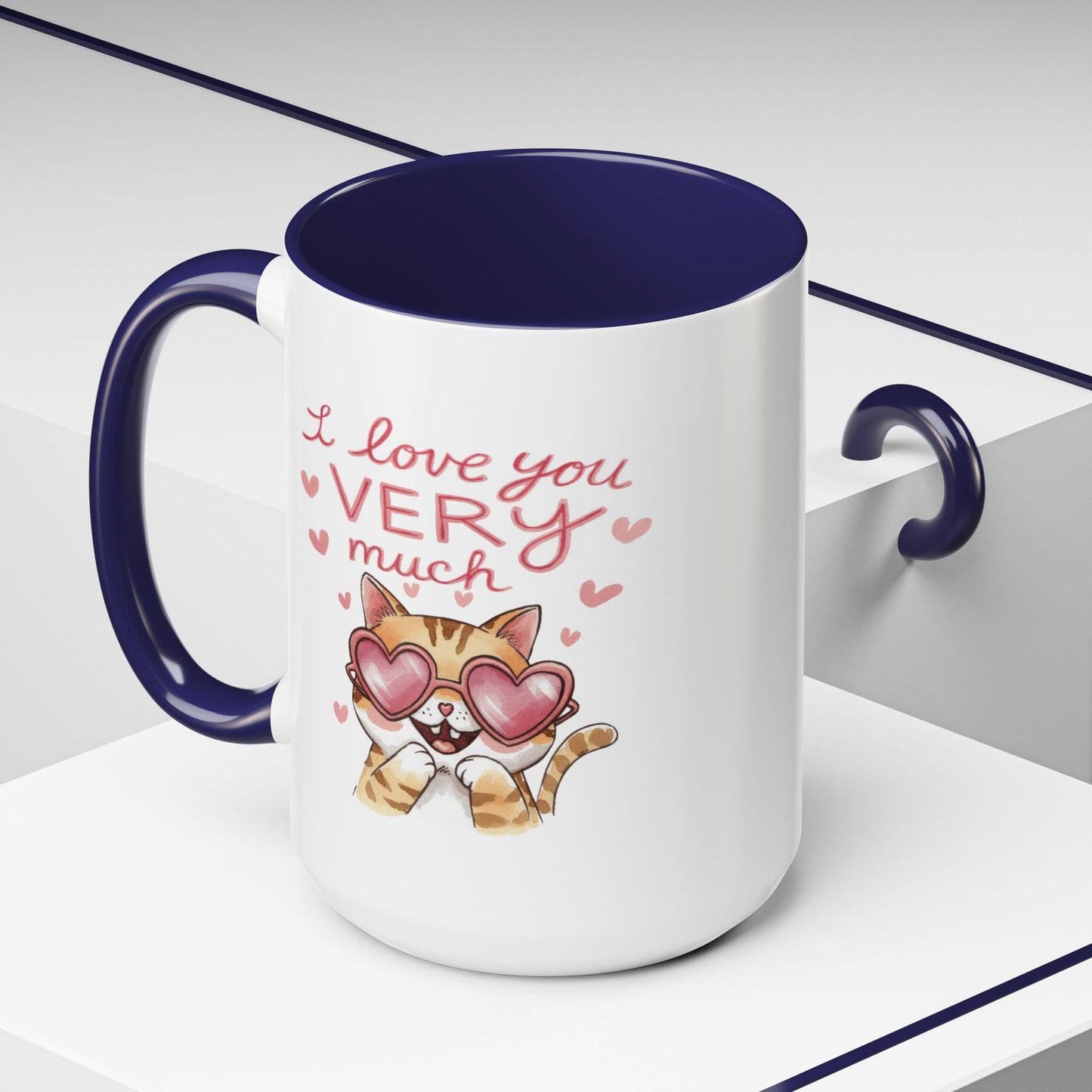 Anniversary Mug - I love You Very Much Cat