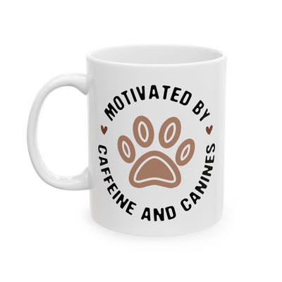 Animal Mug - Motivated By Caffeine and Canines