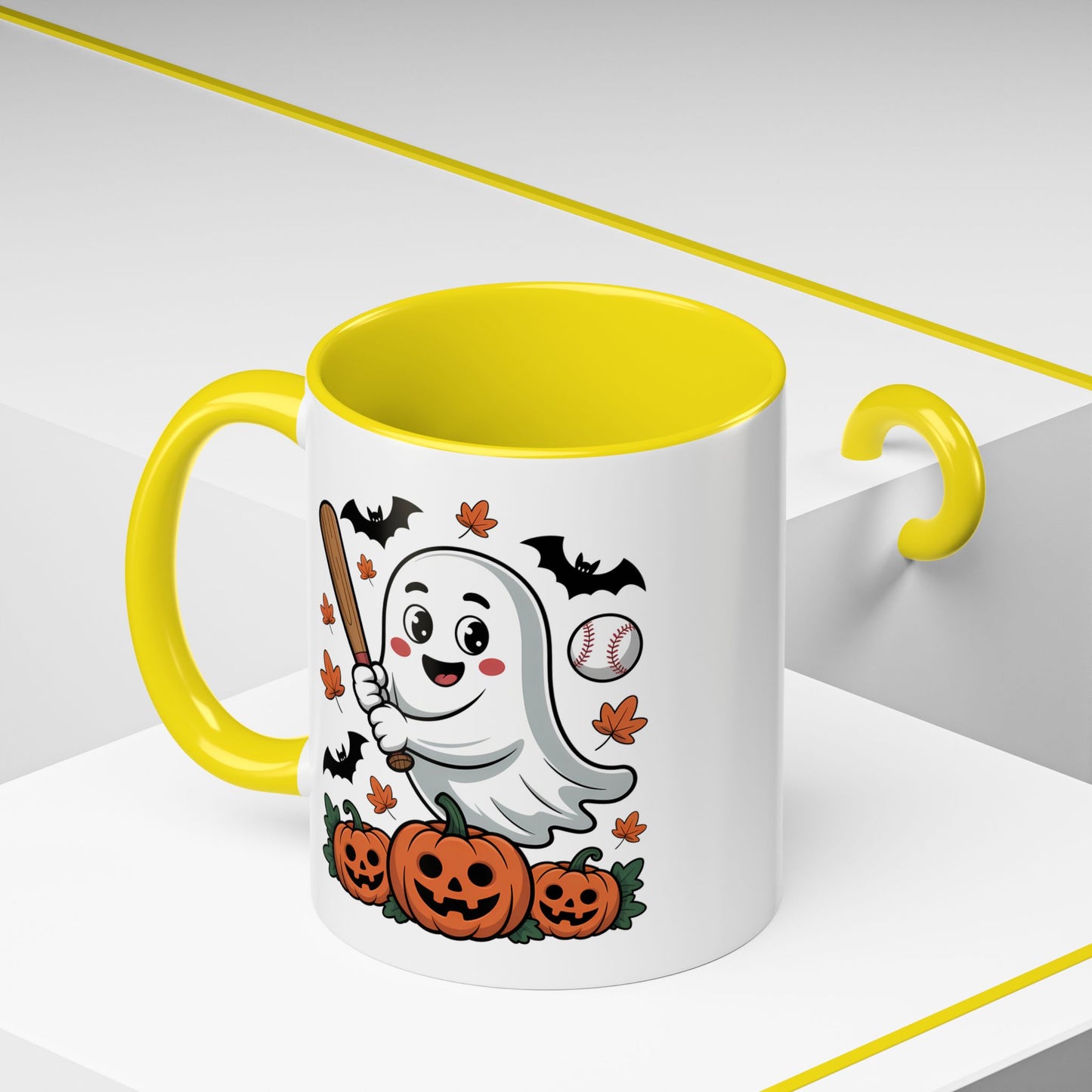 Halloween Mug - Ghost With Baseball Bat