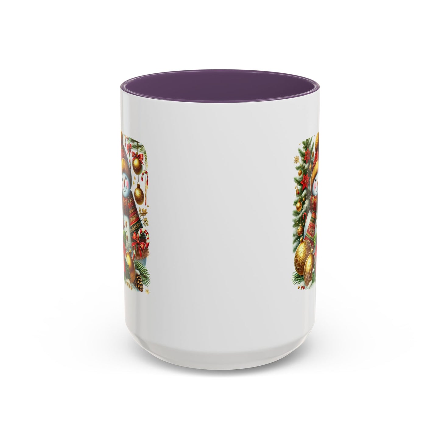 Christmas Mug - Gold Snowman Family 2