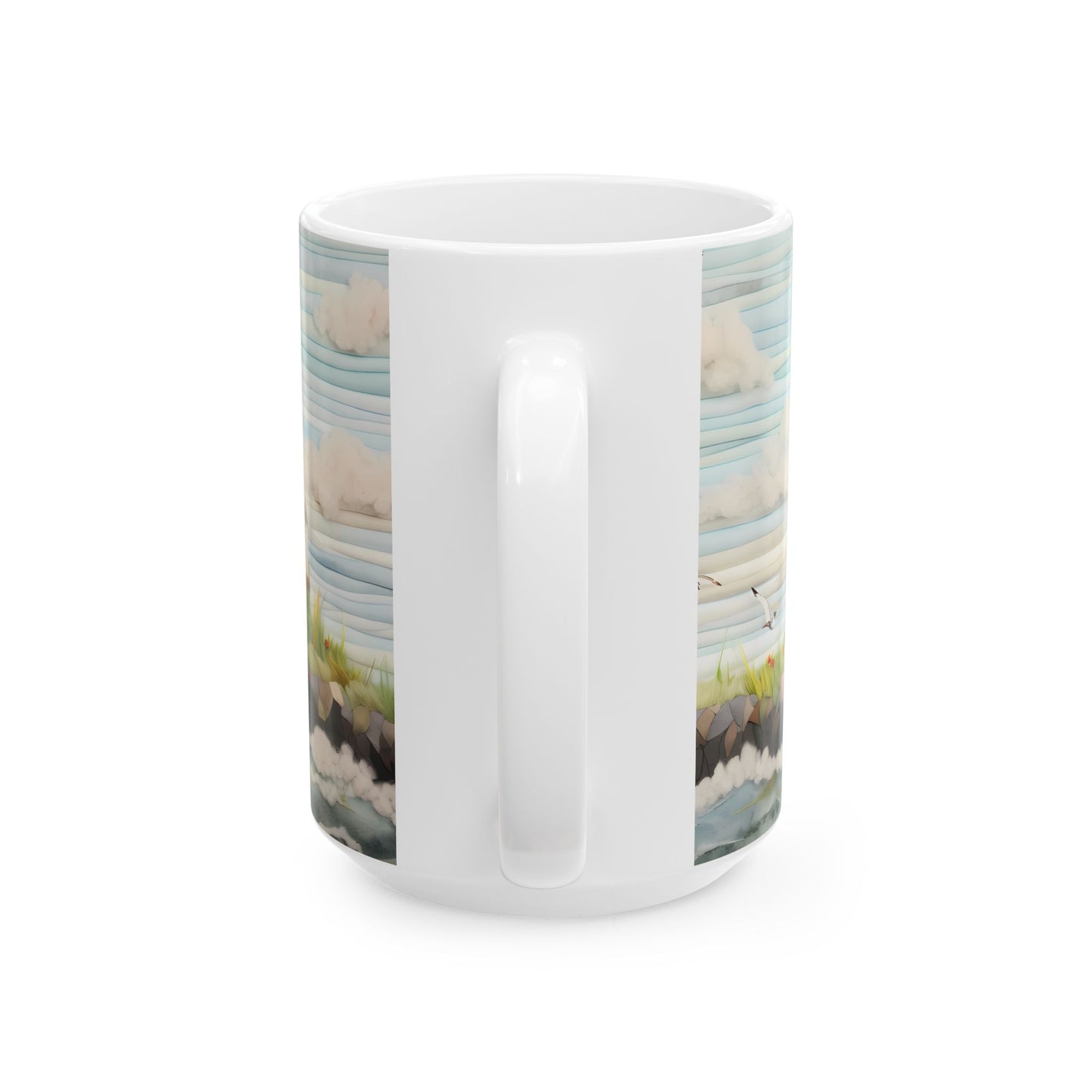 Artistic Mug - Felted Lighthouse