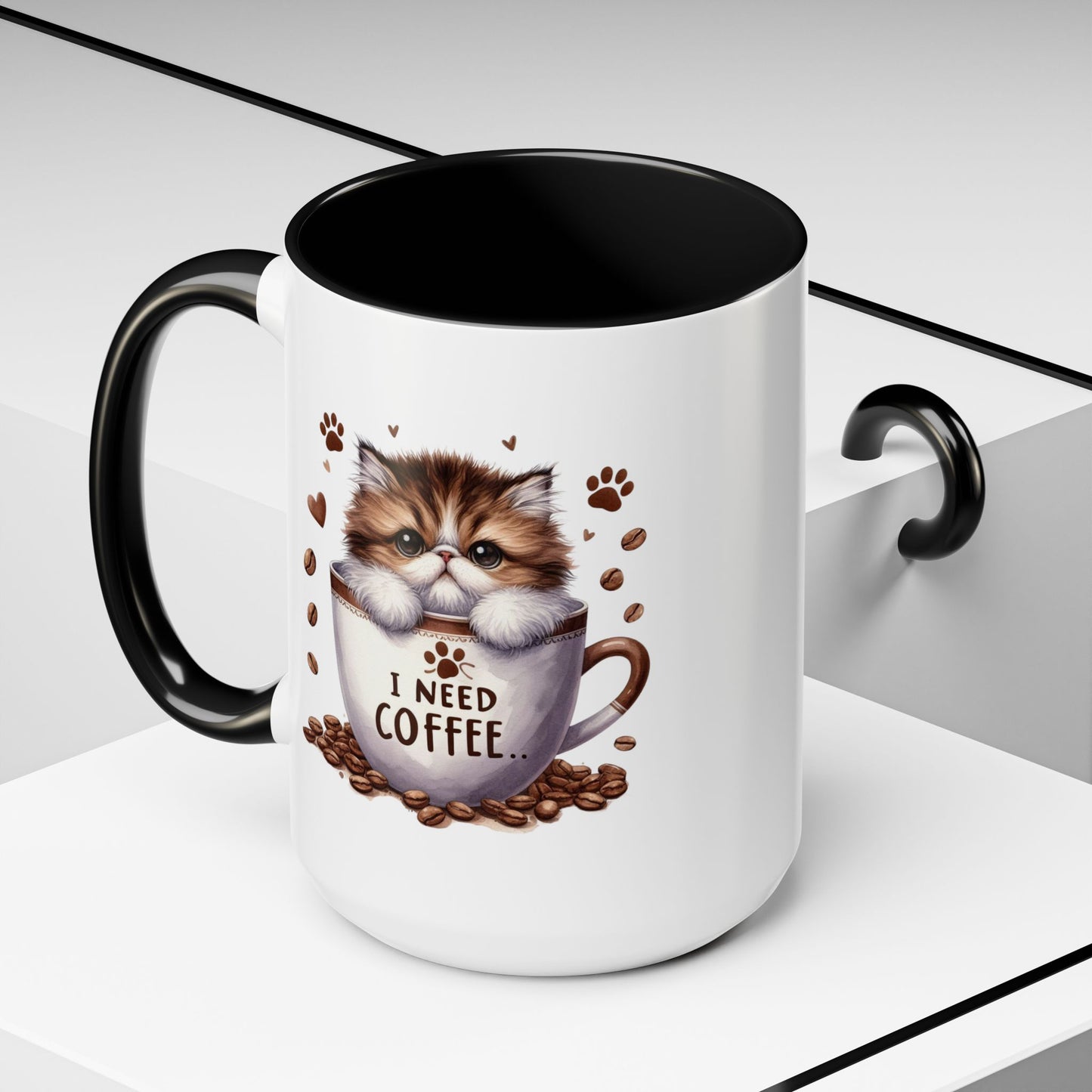 Animal Mug - I Need Coffee Kitten
