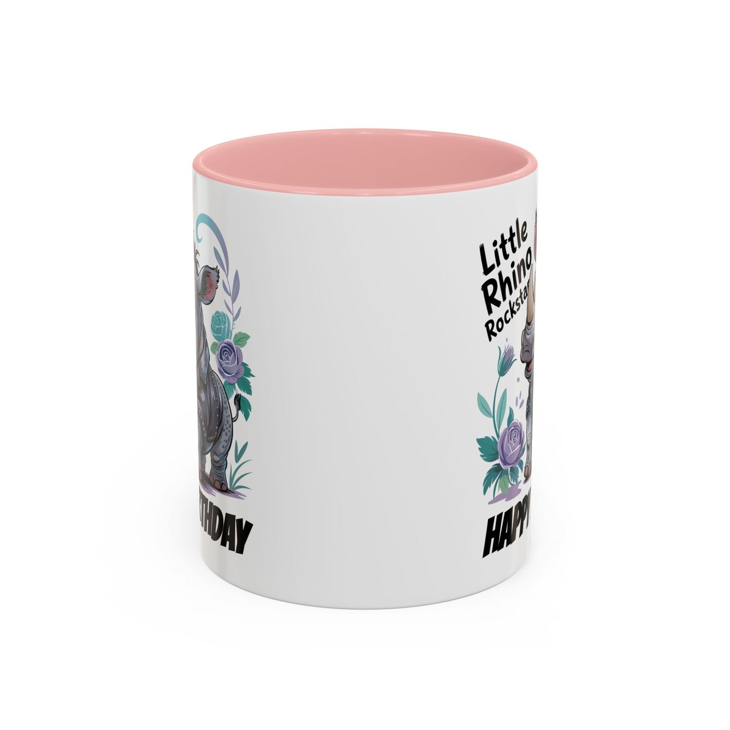 Birthday Mug - Happy Birthday Little Rhino Rockstar