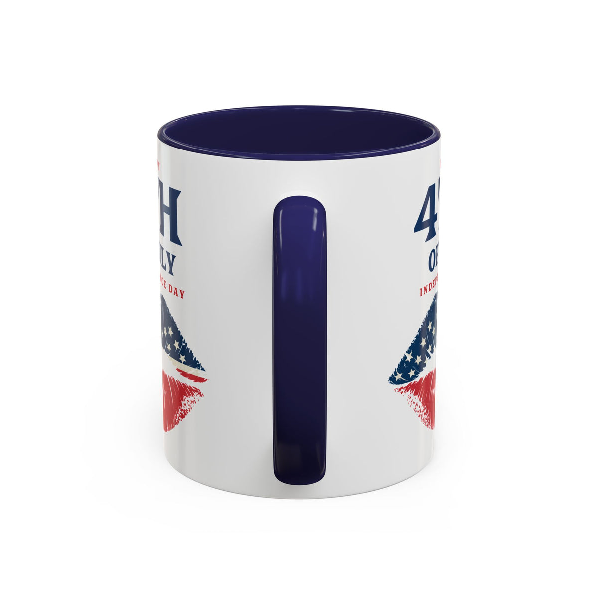 4th of July Mug - Happy 4th of July Flag Lips