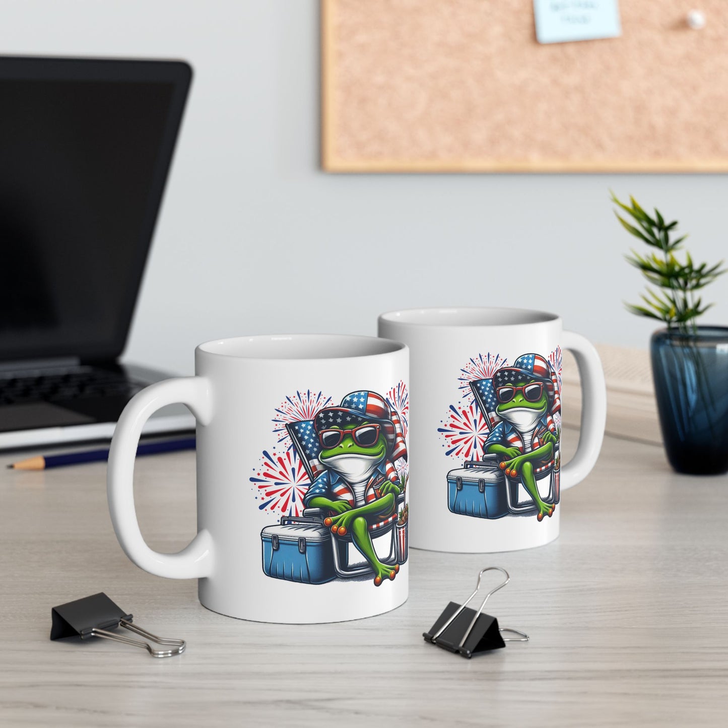 4th of July Mug - Cool Patriotic Frog