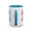 Christmas Mug - Merry Christmas Red Text Puppy Green Top 2