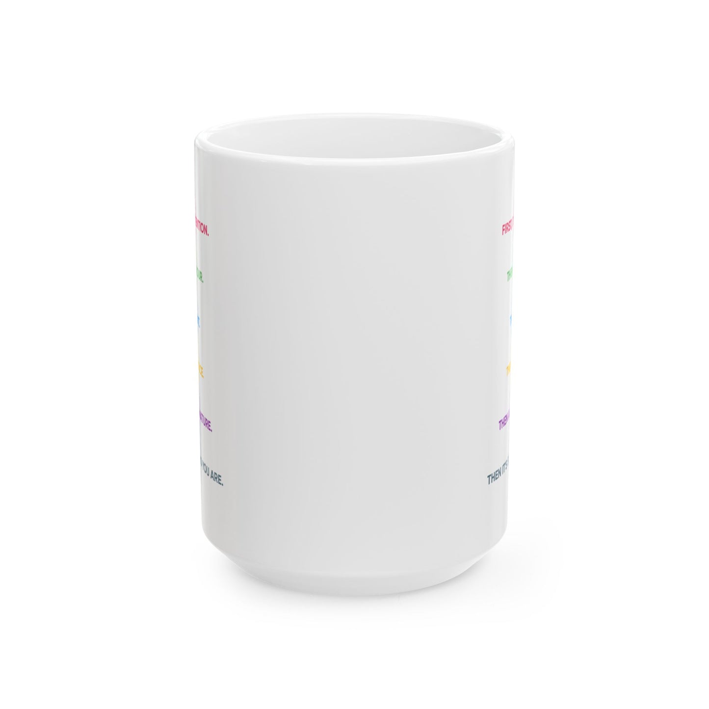 Motivation Mug - First It's An Intention