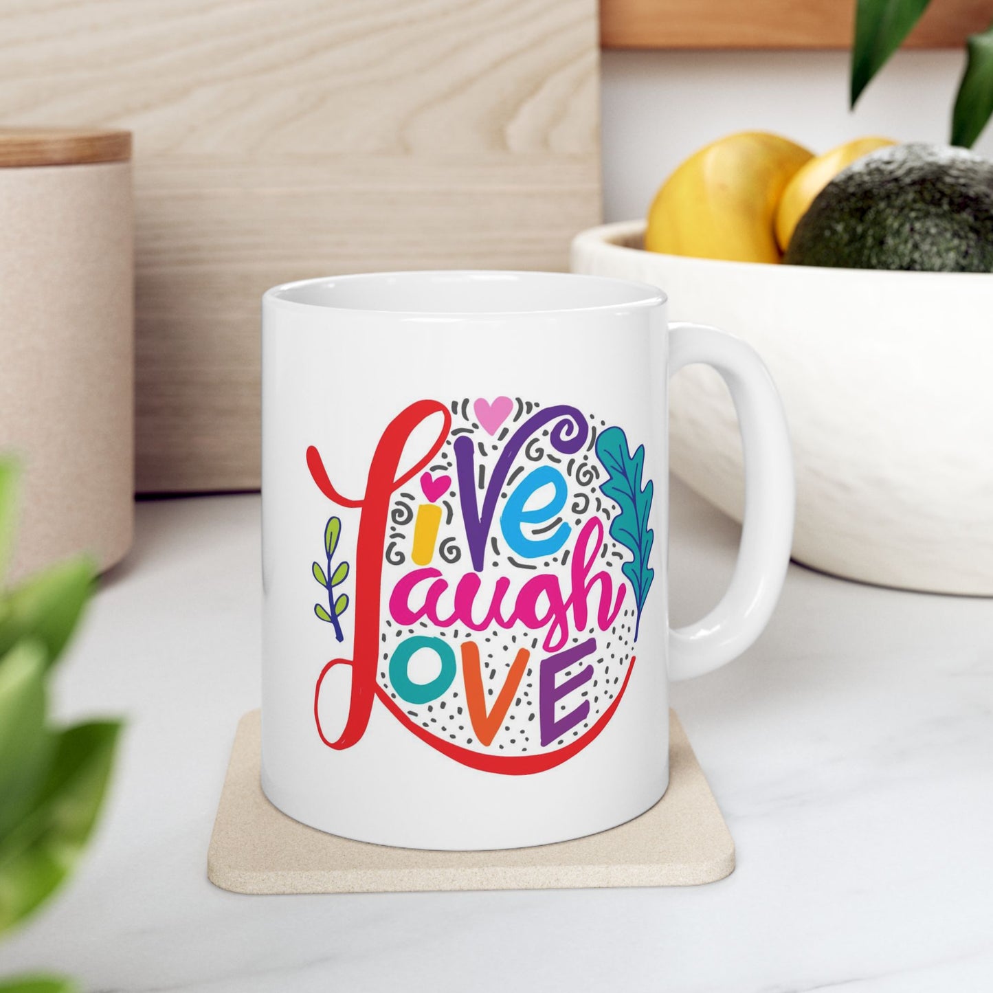 Wellness Mug - Live Laugh Love Circle
